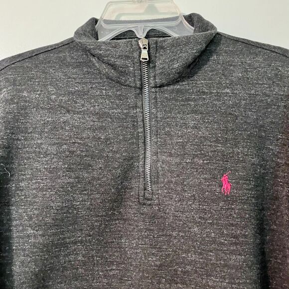 Polo Ralph Lauren Men's Classic Grey Heritage Preppy Gorpcore 1/4 Zip Pullover L - Picture 6 of 6